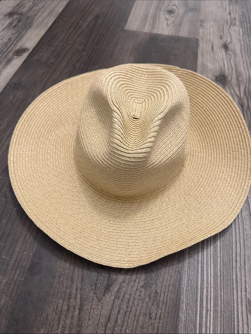 Caribbean Joe UPF 50+ Wide Brim Straw Sun Hat - Natural Tan